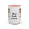 15oz Funny Shetland Sheepdog Mug, Pink, front view