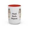 15oz Funny Shetland Sheepdog Mug, Red, front view