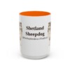 15oz-shetland-sheepdog-mug-latin-orange 15oz Shetland Sheepdog Latin Mug, Orange, front view