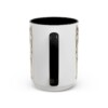 15oz Shiba Inu Dog Dad Mug, Black, back view