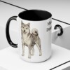 15oz Funny Shiba Inu Mug, Black, lifestyle photo