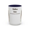 15oz-shiba-inu-mug-latin-navy 15oz Shiba Inu Latin Mug, Navy, front view