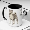15oz Shiba Inu Dog Mom Mug, Black, lifestyle photo