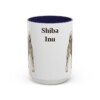 15oz Shiba Inu Mug, Navy, front view