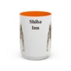 15oz Shiba Inu Mug, Orange, front view