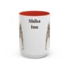 15oz Shiba Inu Mug, Red, front view