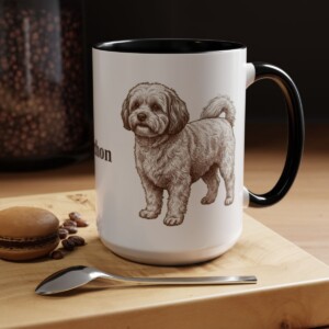 15oz Shichon Mug, Black, lifestyle photo