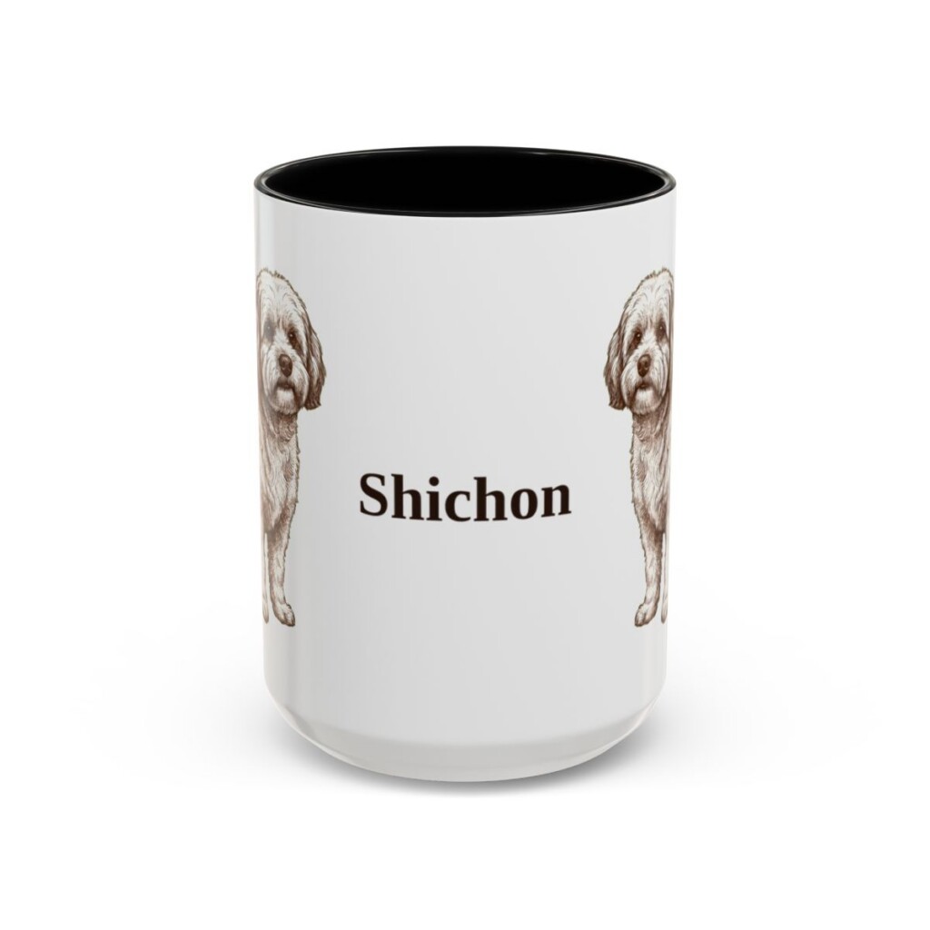 15oz-shichon-mug-black-front 15oz Shichon Mug, Black, front view