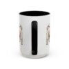 15oz Funny Shichon Mug, Black, back view