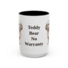 15oz Funny Shichon Mug, Black, front view