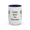 15oz Funny Shichon Mug, Navy, front view