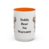 15oz Funny Shichon Mug, Orange, front view