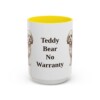 15oz Funny Shichon Mug, Yellow, front view