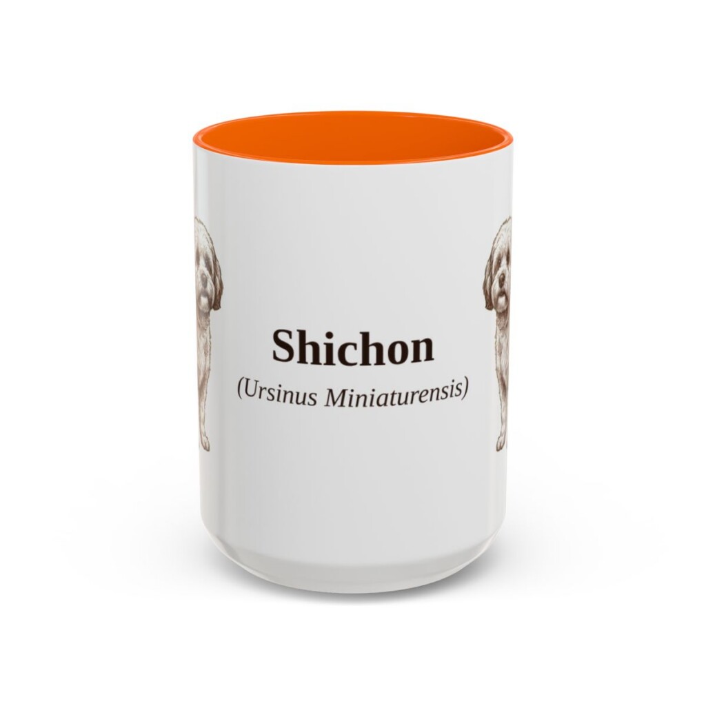 15oz-shichon-mug-latin-orange 15oz Shichon Latin Mug, Orange, front view