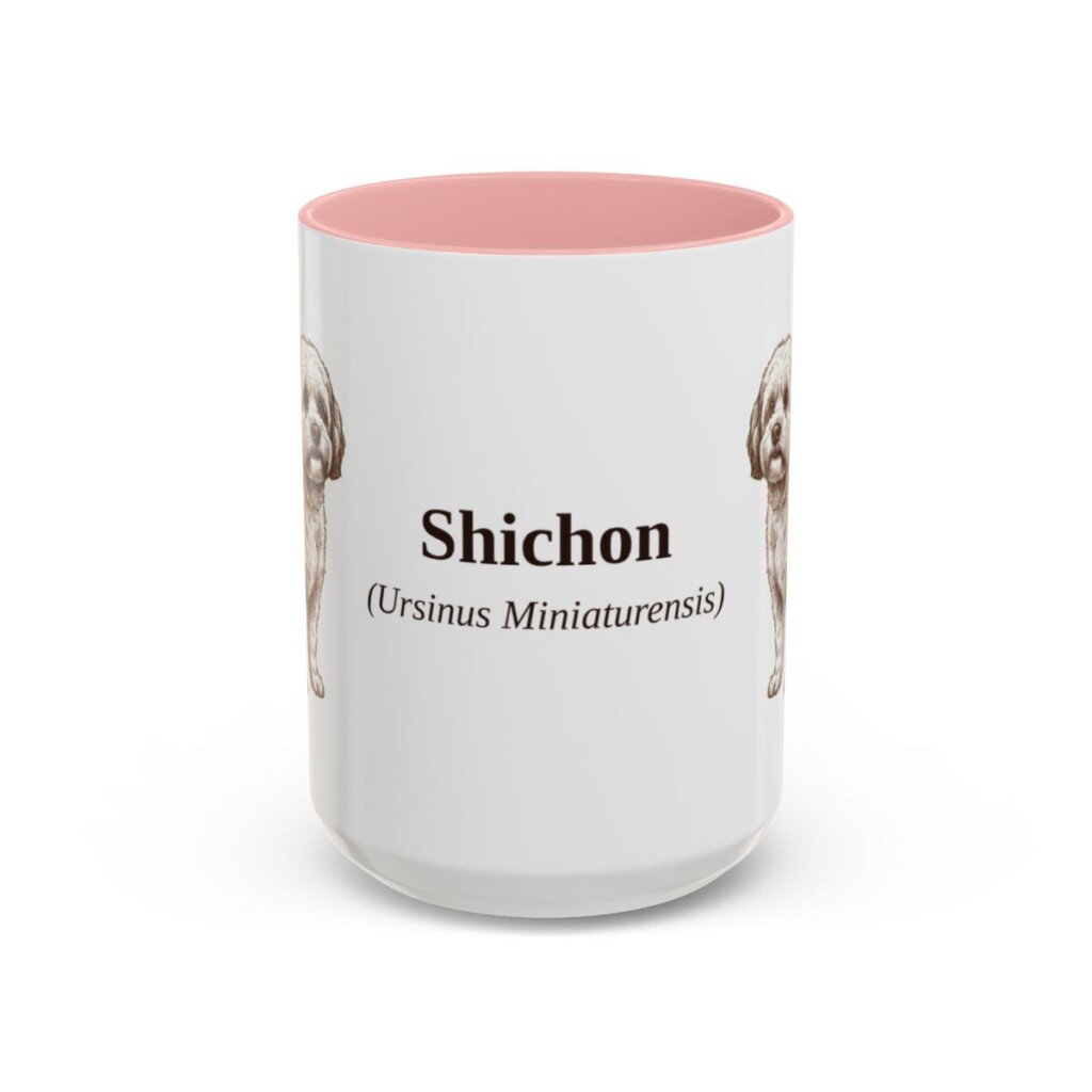 15oz-shichon-mug-latin-pink 15oz Shichon Latin Mug, Pink, front view