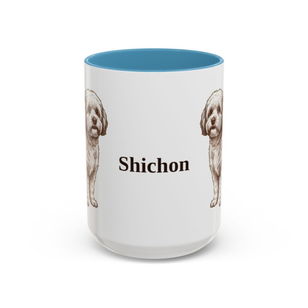 15oz-shichon-mug-light-blue 15oz Shichon Mug, Light Blue, front view
