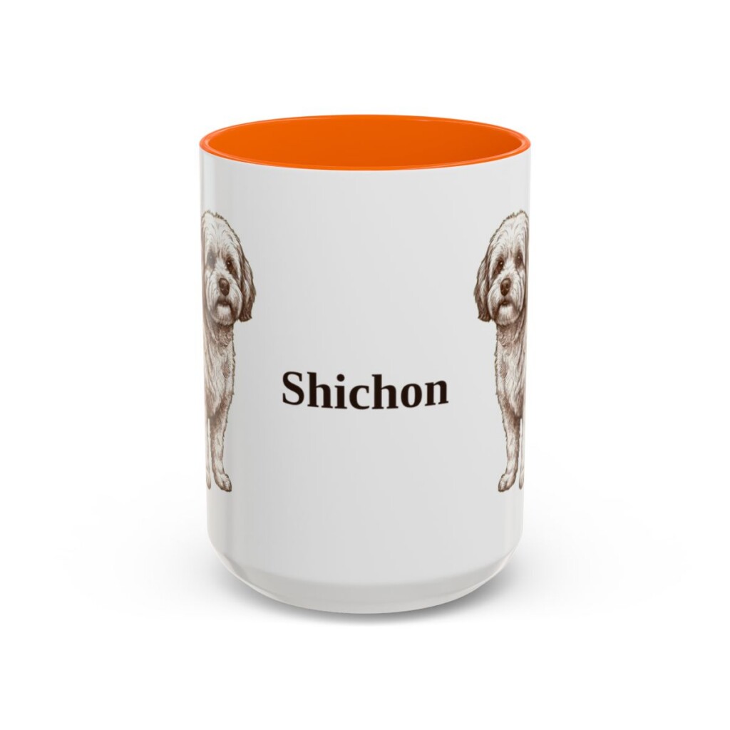 15oz-shichon-mug-orange 15oz Shichon Mug, Orange, front view