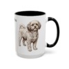 15oz Shih-Poo Mug, Black, right side view