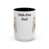 15oz-shih-poo-mug-dad-black-front 15oz Shih-Poo Dog Dad Mug, Black, front view