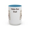 15oz-shih-poo-mug-dad-light-blue 15oz Shih-Poo Dog Dad Mug, Light Blue, front view