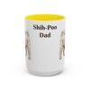 15oz-shih-poo-mug-dad-yellow 15oz Shih-Poo Dog Dad Mug, Yellow, front view