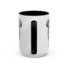 15oz Funny Shih-Poo Mug, Black, back view