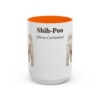 15oz Shih-Poo Latin Mug, Orange, front view