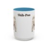 15oz Shih-Poo Mug, Light Blue, front view