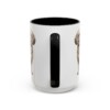 15oz Shih-Poo Dog Mom Mug, Black, back view
