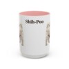 15oz Shih-Poo Mug, Pink, front view