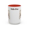 15oz Shih-Poo Mug, Red, front view