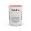 15oz Shih-Poo Mug, Pink, front view