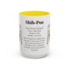 15oz Shih-Poo Mug, Yellow, front view