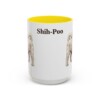 15oz Shih-Poo Mug, Yellow, front view