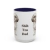 15oz Shih Tzu Dog Dad Mug, Navy, front view