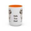 15oz Shih Tzu Dog Dad Mug, Orange, front view