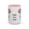 15oz Shih Tzu Dog Dad Mug, Pink, front view