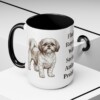 15oz Funny Shih Tzu Mug, Black, lifestyle photo