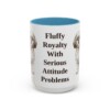 15oz Funny Shih Tzu Mug, Light Blue, front view