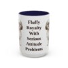 15oz Funny Shih Tzu Mug, Navy, front view
