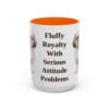 15oz Funny Shih Tzu Mug, Orange, front view