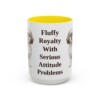 15oz Funny Shih Tzu Mug, Yellow, front view