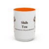 15oz Shih Tzu Latin Mug, Orange, front view