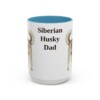 15oz-siberian-husky-mug-dad-light-blue 15oz Siberian Husky Dog Dad Mug, Light Blue, front view