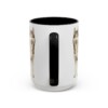 15oz Funny Siberian Husky Mug, Black, back view