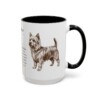 15oz Silky Terrier Mug, Black, right side view