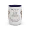 15oz Silky Terrier Mug, Navy, front view