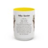 15oz Silky Terrier Mug, Yellow, front view