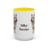 15oz Silky Terrier Mug, Yellow, front view