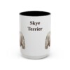 15oz Skye Terrier Mug, Black, front view